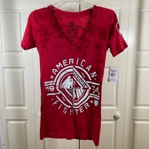 🔥FLASH SALE🔥American Fighter Red Tie Dye Tee XS